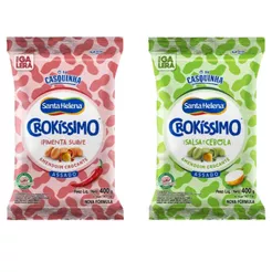 Kit Crokíssimo Amendoim 400g: Pimenta Suave + Salsa E Cebola