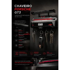 Porta chaves Automotivo GT3 RS