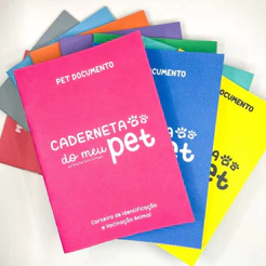 KIT com 10 Carteiras de Vacinação e Identidade PET DOCUMENTO
