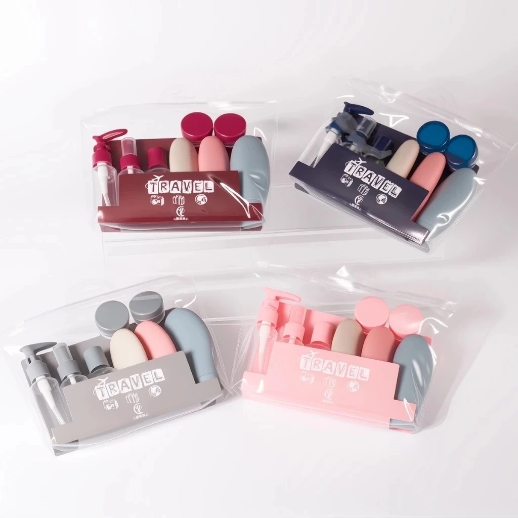 Kit 11 Frascos Viagem Shampoo Creme Sabonete Cuidados Pessoais