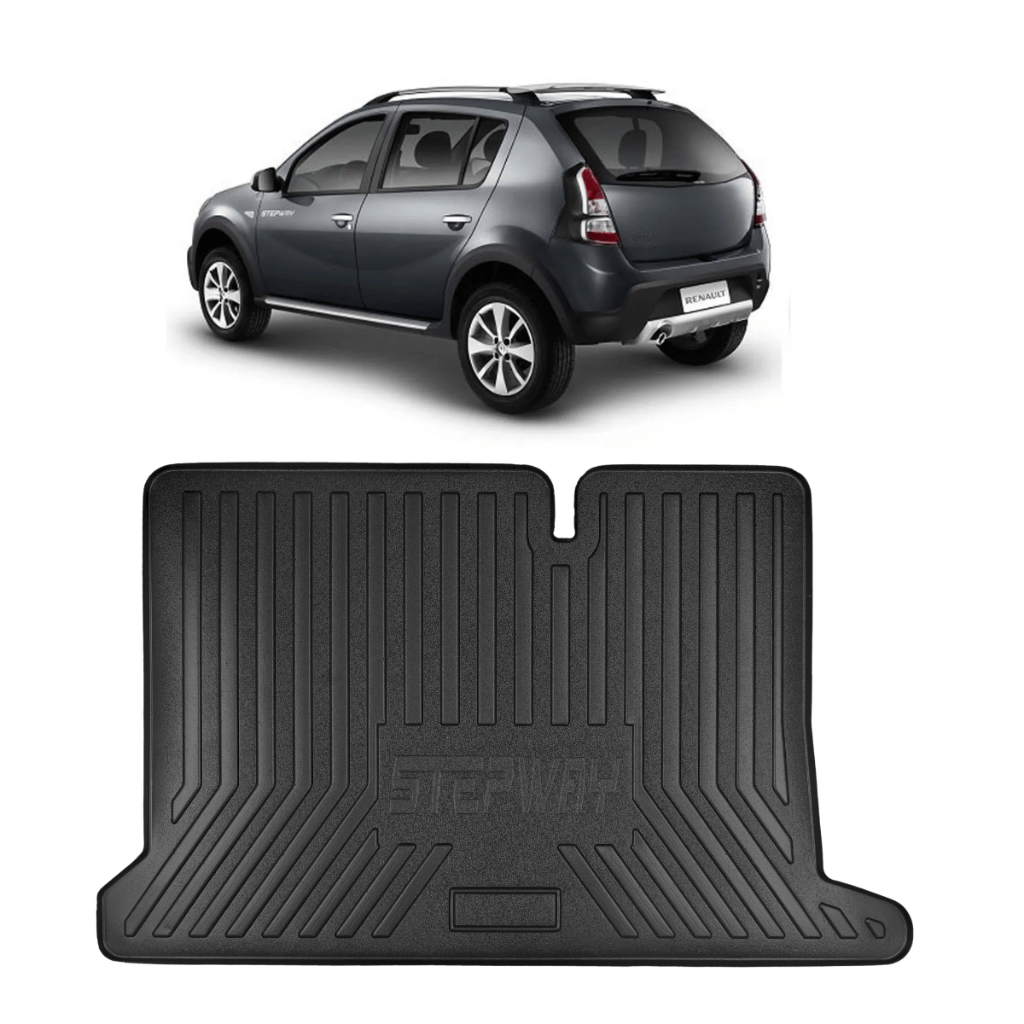 Protetor de Porta Malas para Sandero Stepway 2008 a 2025 Todos os Anos Tapete Ba
