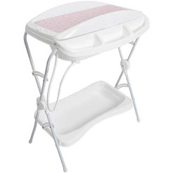 Banheira de Bebe Desmontavel com Trocador Kiddo Shower Rosa