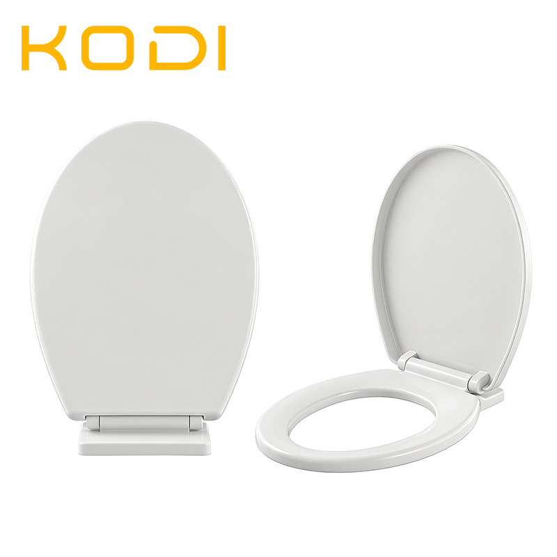 Assento Sanitário com Em geral Tampa de Fechamento Suave Branco, Oval Universal e Fácil de Limpar-K7