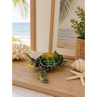 TARTARUGA DECORATIVA EM RESINA ENFEITE DE TARTARUGA ESTILO PRA ENFEITE DE PRAIA