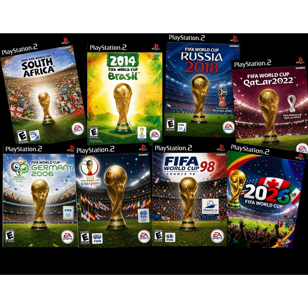 Coletânea Jogos Copa Do Mundo de 98-2026 Ps2 Mídia Física a sua escolha!