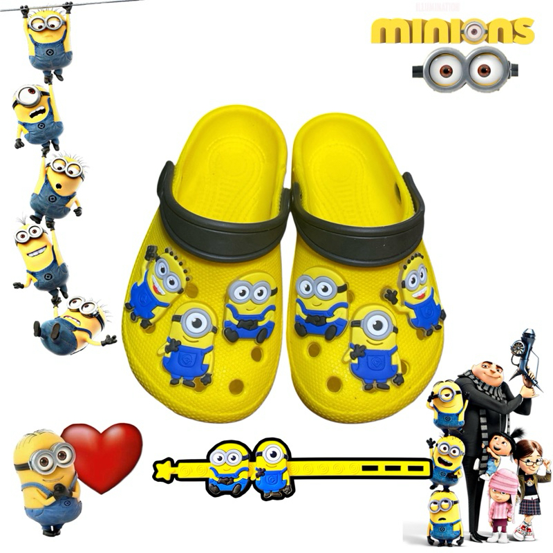 BABUCHE MINIONS MENINOS MENINAS ADULTO E INFANTIL ANTIDERRAPANTE