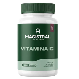 Vitamina C 1000mg 1G Original Pura Natural 120 cápsulas Vitaminas Suplementos