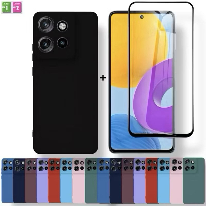 Capinha + Película Moto G17 Capa Anti Impacto Motorola Proteção Premium Aveludada