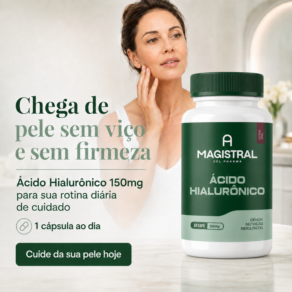 Ácido Hialurônico 150mg Em Cápsulas Original Suplemento Pele Beleza A Magistral Vitaminas — imagem 2 de 2