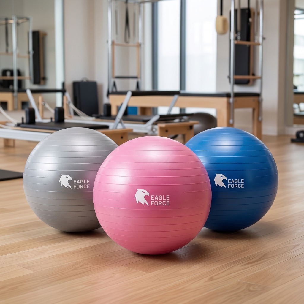 Bola Pilates Yoga Abdominal 55/65cm Suíça Treino Funcional Fisioterapia com Bomba