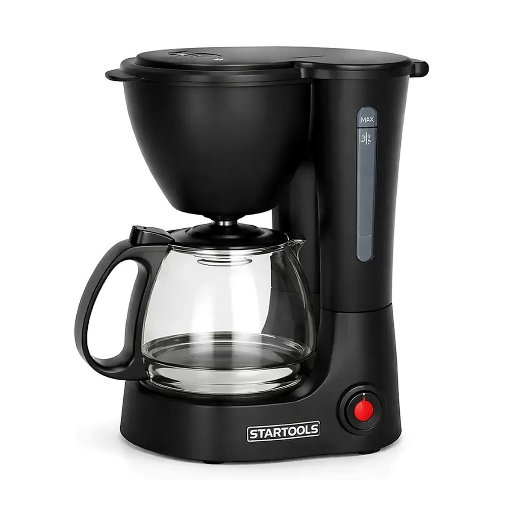 Cafeteira Elétrica Startools 600ml Prepara 15 Xícaras Jarra de Vidro Resistente Botão Liga/Desliga Luz Indicadora 550W