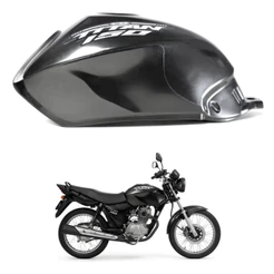 Tanque Plástico Para Moto Cg 150 Cg 160 14L Preto Com Tampa