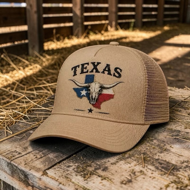 Boné Country Texas América Aba Curva Trucker Envio Imediato