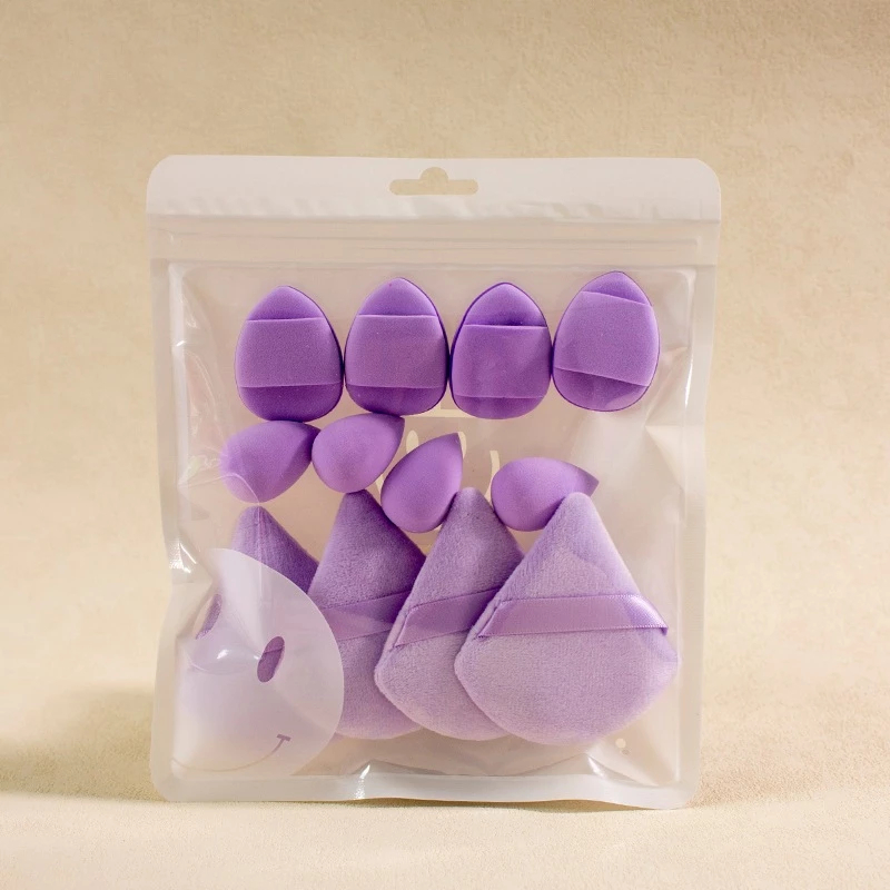 ANA1108 Conjunto12 peças Esponjas Multifuncionais para Maquiagem - Aplica Base Blush e Corretivo — imagem 2 de 2