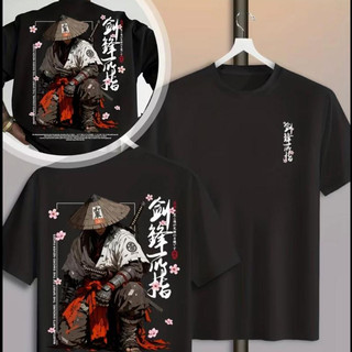 T-shirt Masculina Samurai Sakura Camiseta Tendência Camisa Premium Blusa Básica Crt Unissex