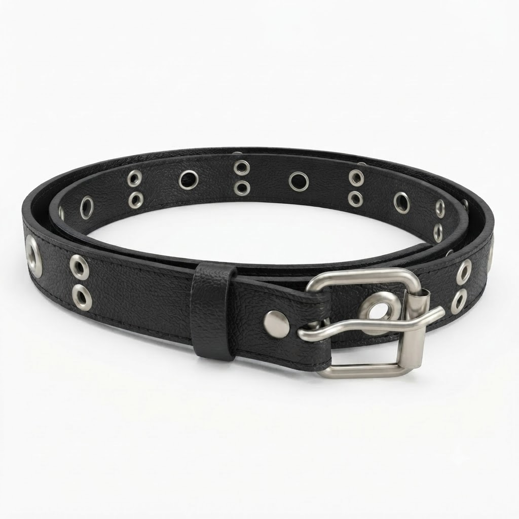 Cinto Unissex Punk Rock , Couro Sintético 51 / 45 Entrega Rapida 3cm - Sol