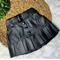 Saia Corino Fake Infantil Plissada  02 a0 10 Anos Novidade
