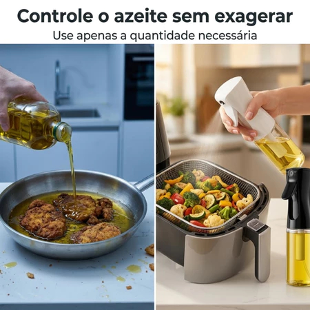 Spray Borrifador de Azeite 220ml De Vidro Óleo Vinagre Galheteiro Cozinha ENVIO IMEDIATO — imagem 2 de 2