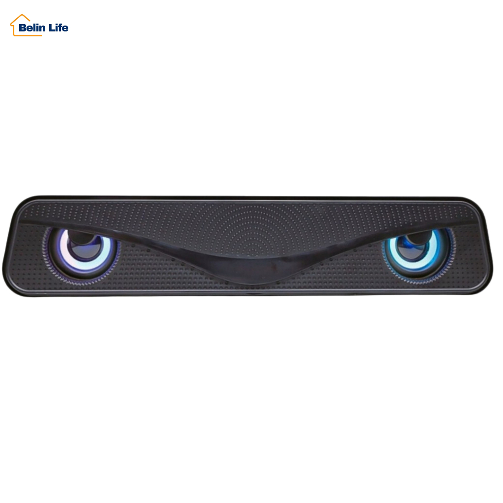 Caixa De Som Gamer Multimídia Knup KP-RO830 6W RMS LED RGB Para PC