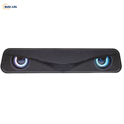 Caixa De Som Gamer Multimídia Knup KP-RO830 6W RMS LED RGB Para PC