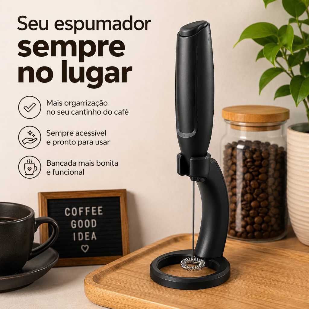 Suporte base para Espumador de Leite/Mixer elétrico portatil Organizador para Cantinho do Café