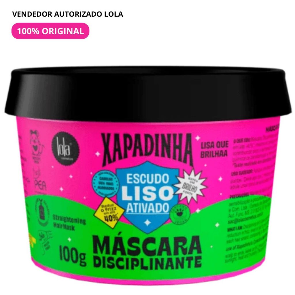 Máscara Disciplinante Xapadinha 100g - Lola Cosmetics