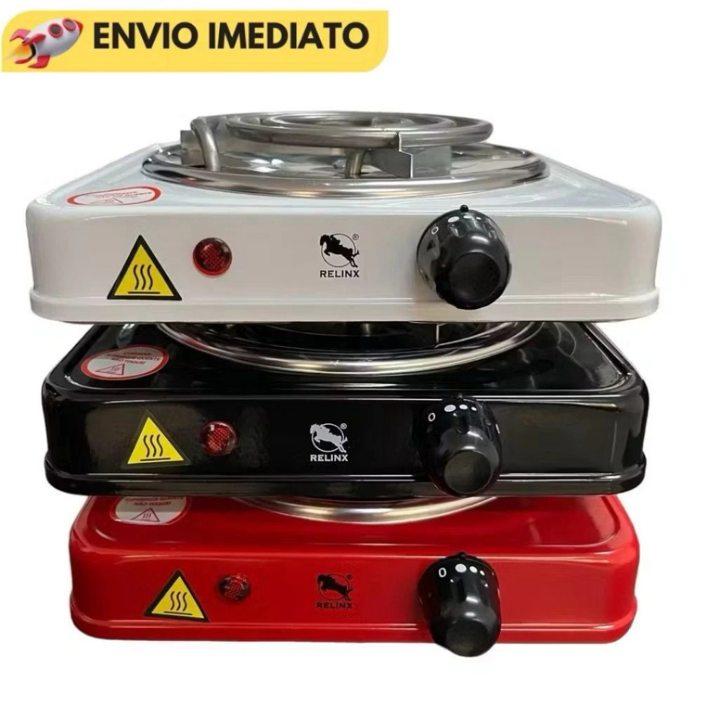 Fogão Fogareiro Elétrico 1 Boca Portátil Camping RELINX