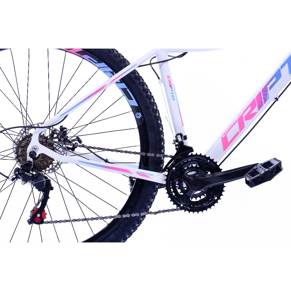 Bicicleta Aro 29 MTB Cripto 24 Marchas Alumínio Freio Disco c/Suspensão · foto 2