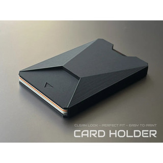 Carteira Porta Cartões Minimalista Impressa em 3D | Slim, Compacta, Resistente para Cartões e CNH