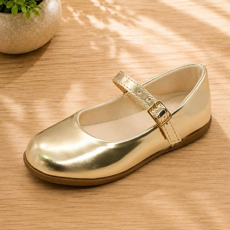 Sapatilha Infantil Verniz com Fivela – Numeração 16 ao 36 | Fashion e Confortável