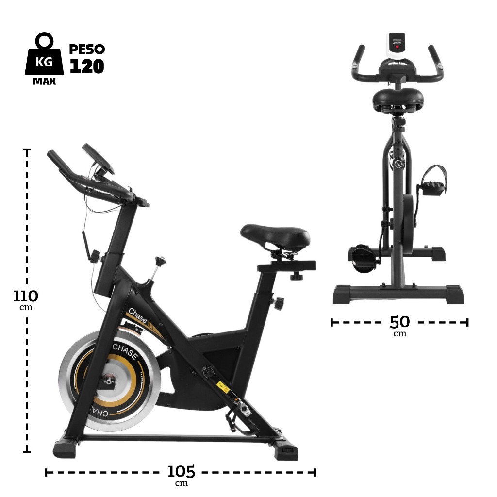 Bicicleta Ergométrica para Spinning Mecanica 5kg Chase Odin Fit · foto 2