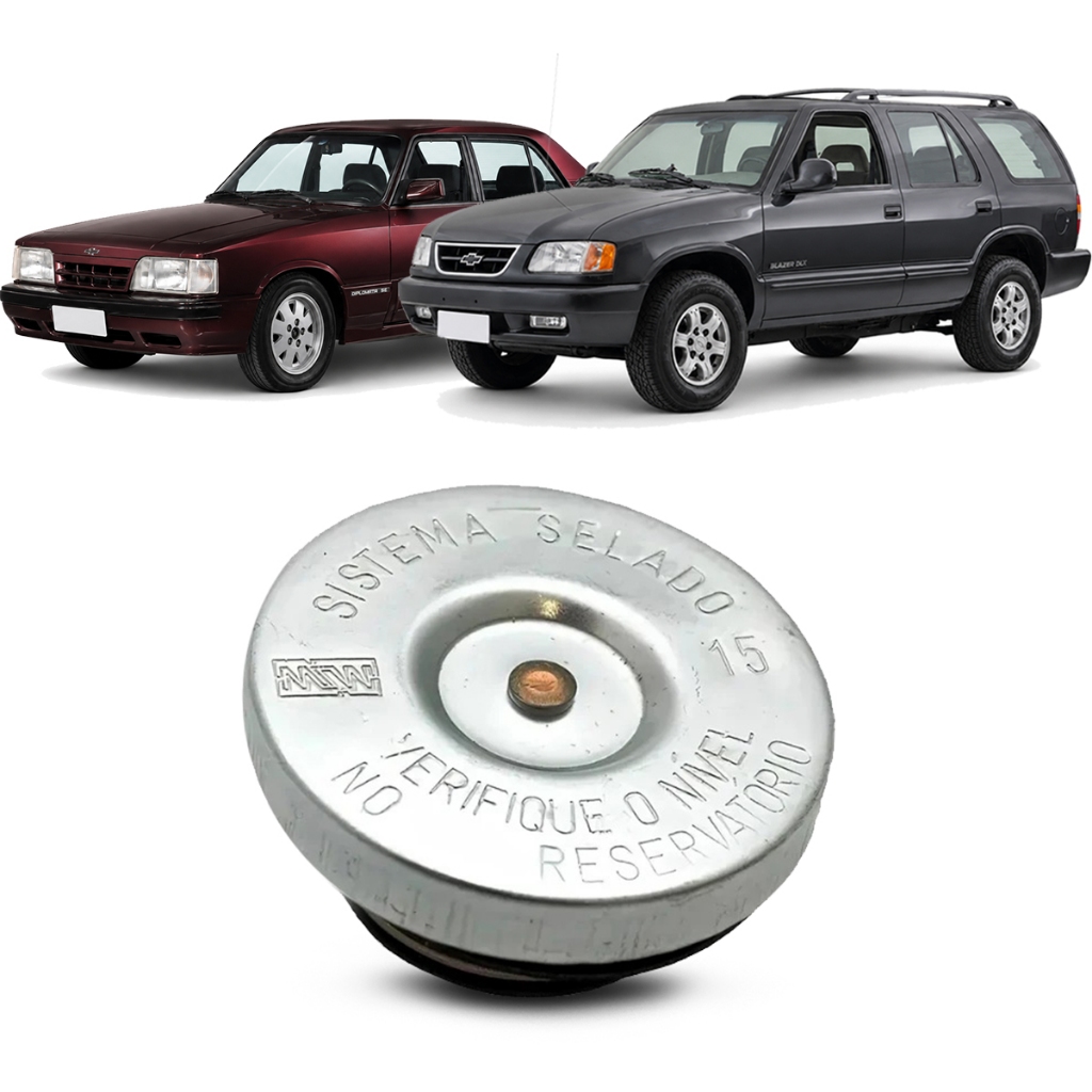 Tampa Radiador 15lbs S10 Blazer 95 a 2011 Opala Caravan