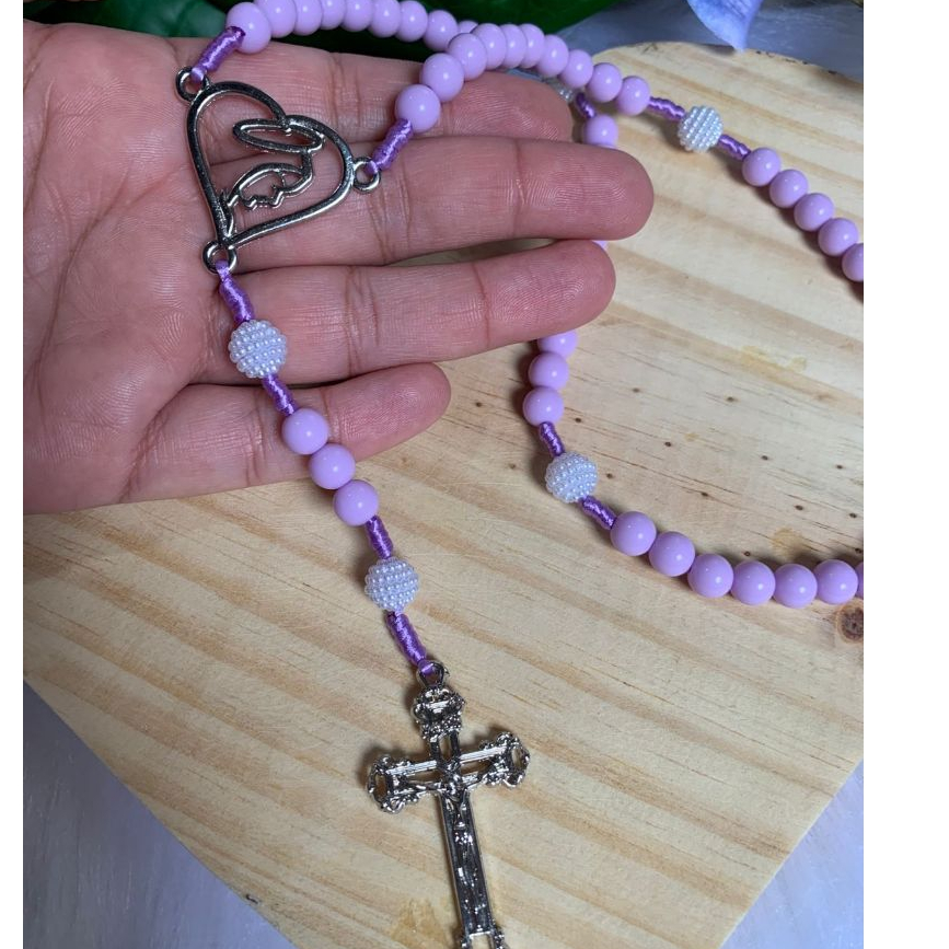 Terço Nossa Senhora Aparecida Personalizado,Presente Católico,Lembrança Religiosa