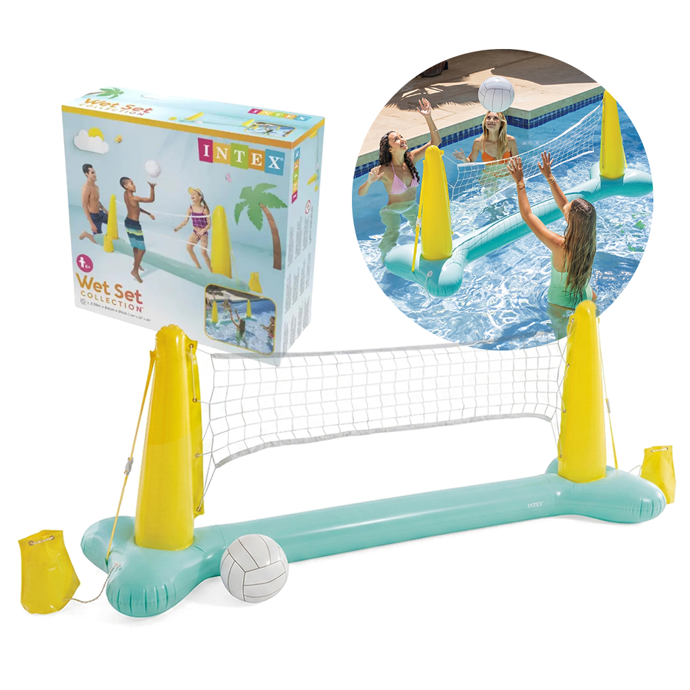 Volei Inflável Praia Piscina Com Bola Rede