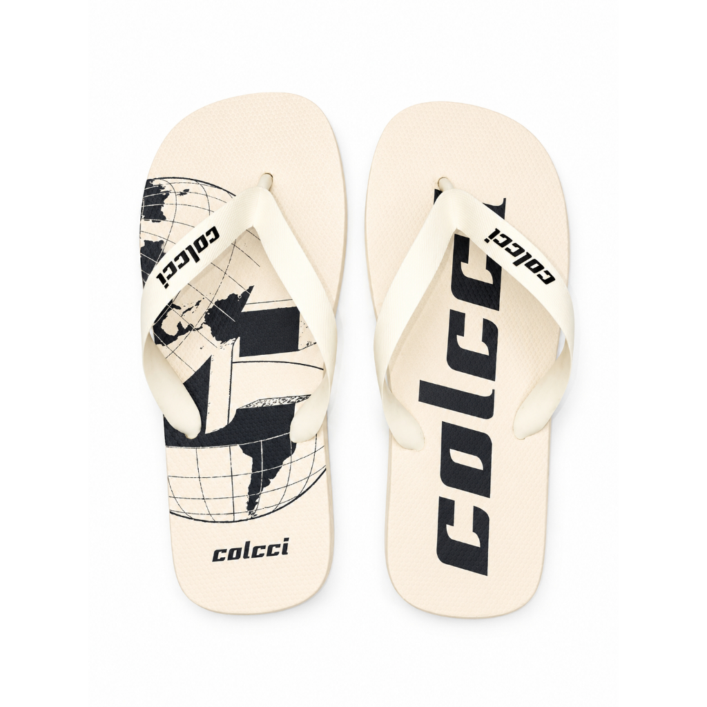 Chinelo Colcci Juliano Street Masculino Branco Premium Casual Original