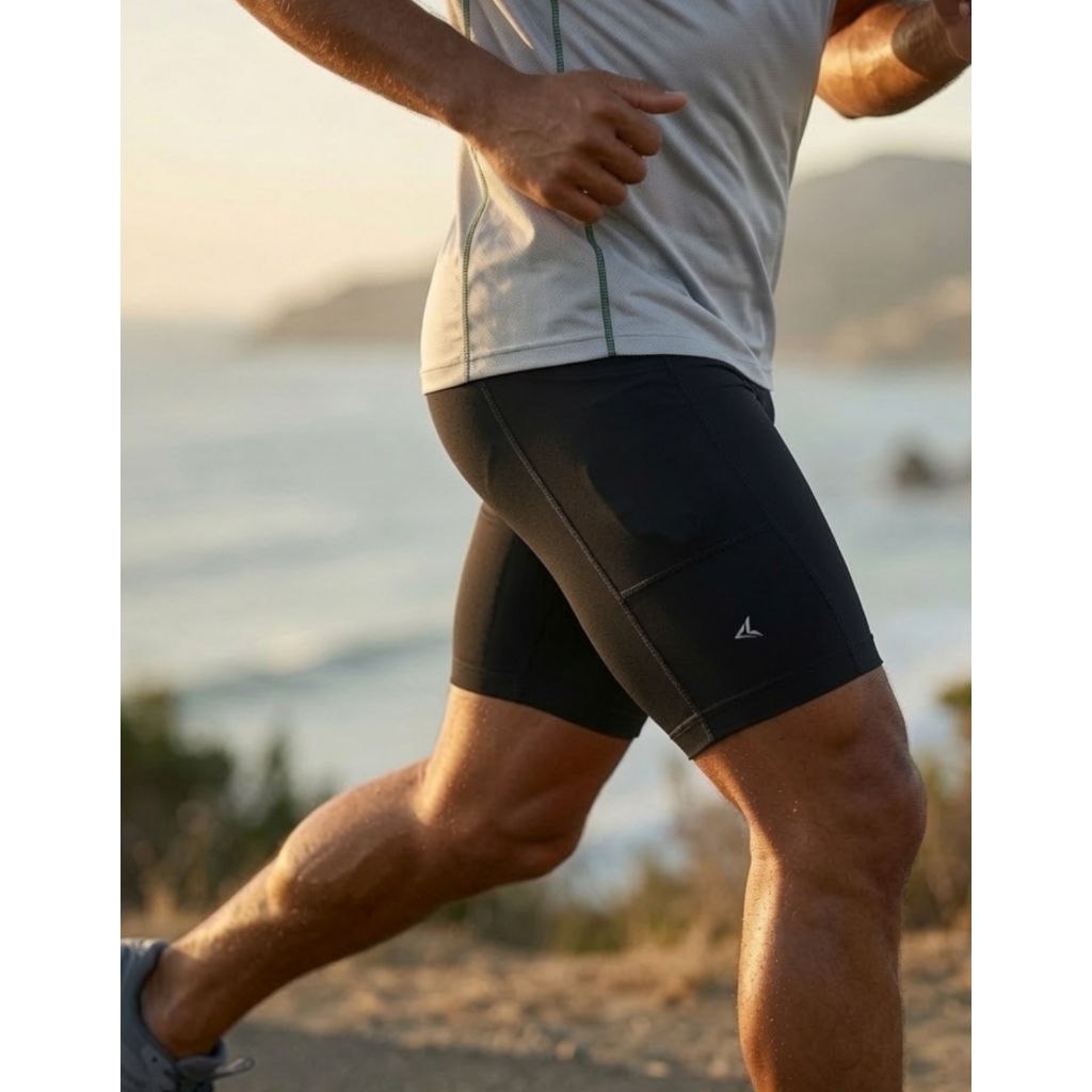 Bermuda Masculina Academia Short Corrida Compressão Com Bolso Treino Cross Calistenia Funcional Segunda Pele Reforçada