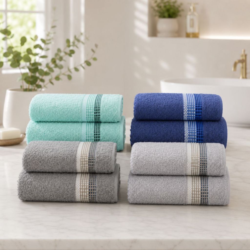 Kit 2 Toalhas de Banho 62x130cm Vênus 340g/m² Macia Alta Absorção Confortável Secagem Rápida Camesa