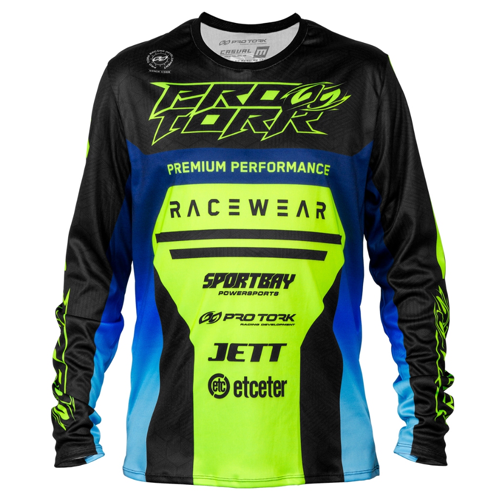 Camisa Motocross Infantil Pro Tork Brave Em Poliéster Gola Redonda Masculino e Feminino