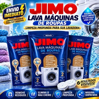 Lava Máquinas de Roupas Jimo Pastilha Concentrada Limpadora Elimina Resíduos Mau Cheiro