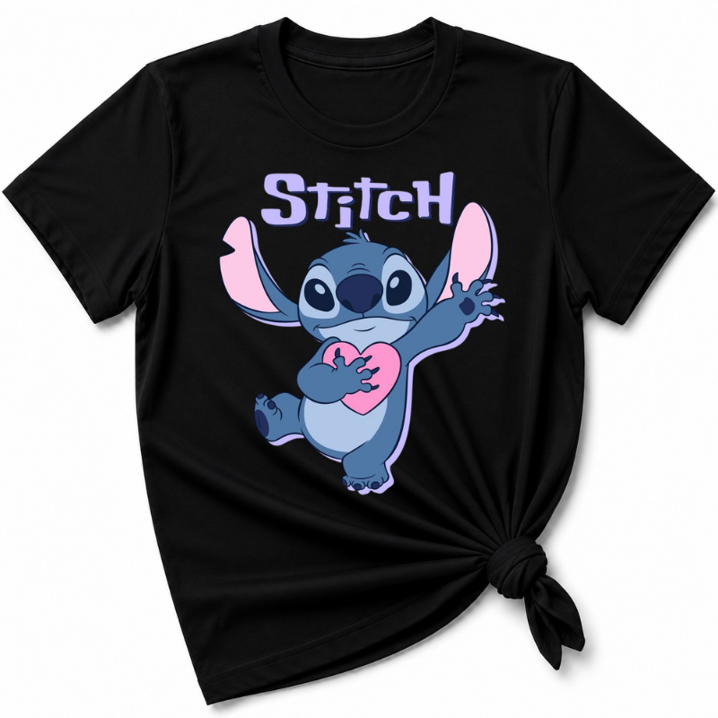 CAMISETA ADULTA INFANTIL CRIANÇA FEMININA STITCH DELICADA MAE FILHA UNISEX MODERNA ESTILOSA PERSONAGEM  FOFA CONFORTAVEL
