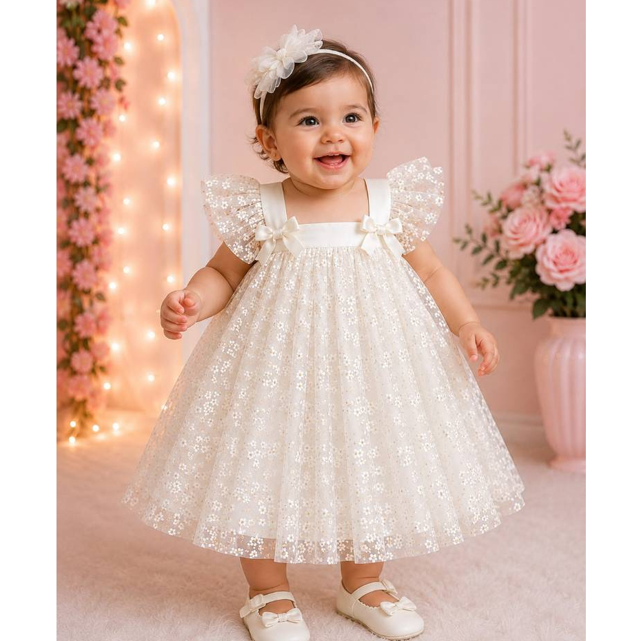 vestido bebe menina tule vestido de aniversario