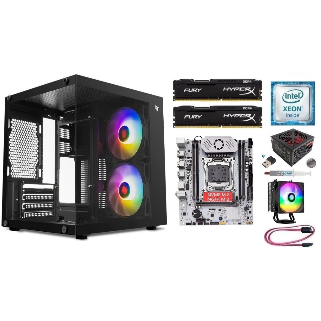 Kit Gamer X99 Xeon E5 2660 v3/ 8GB-16GB DDR4/ Gabinete + Fonte 500w