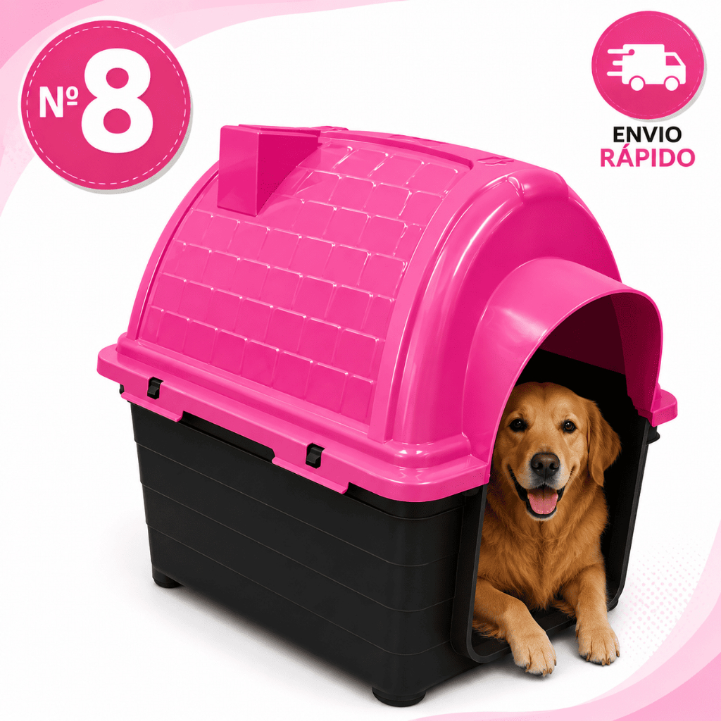 Casinha de Cachorro Grande Porte N8 Desmontavel Casa Plastica com Proteção UV Resistente