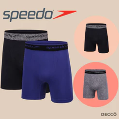 Cueca Boxer Masculina Speedo Kit 2 Alta Performance Com Elasticidade E Durabilidade