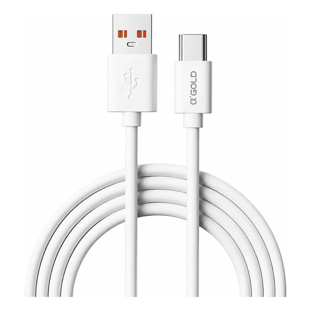 Cabo Carregador Usb Tipo C 6a Carregamento Rápido de Alta Velocidade Compatível com Celulares Smartphones Tablets Resist