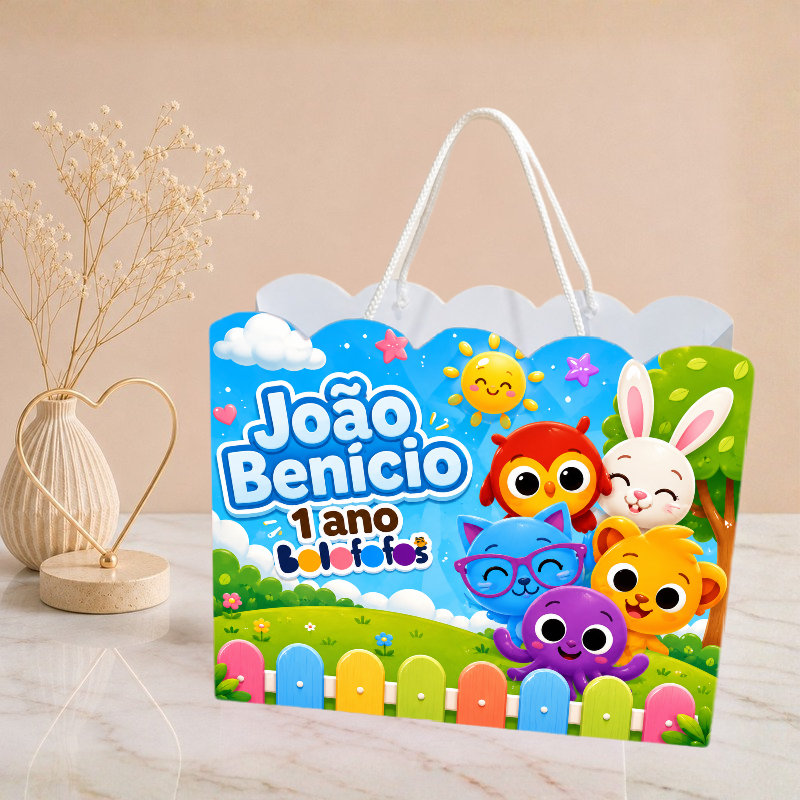 Sacolinha Bolofofo Menino, Personalizado | Sacolinha | Mimos | Lembrancinha | Aniversário  Bolofofo PEGUE E MONTE
