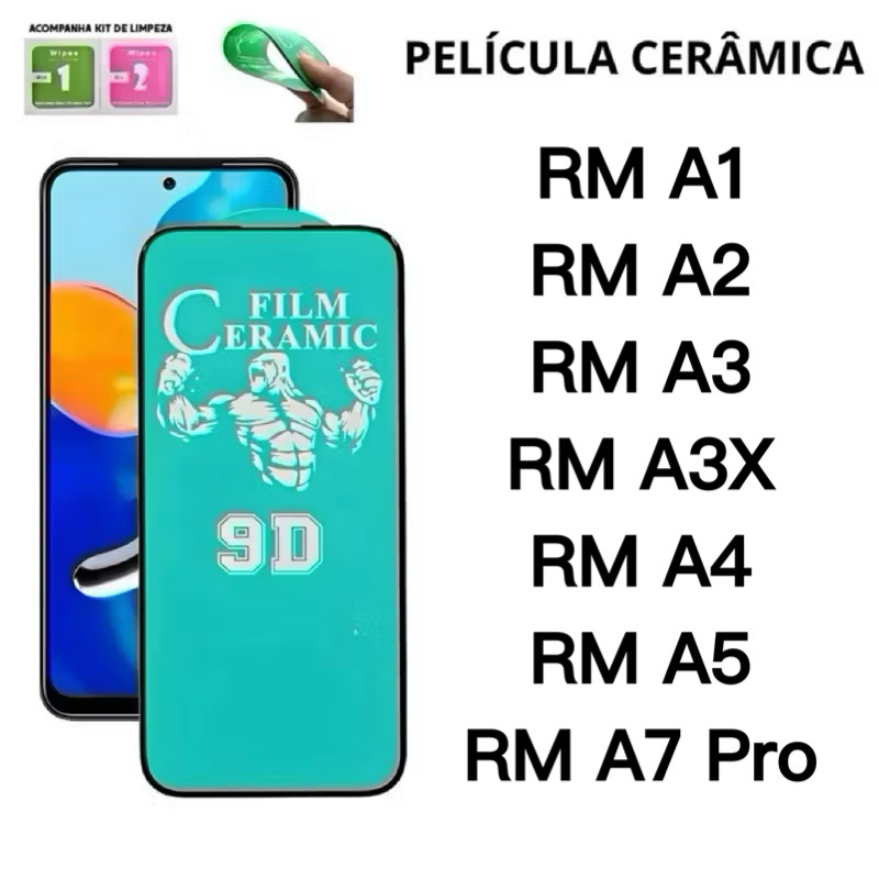 Película Cerâmica 9D Flexível Hidrogel Para Redmi A5 A4 A3 A3x A2 A1 Plus A7 Pro
