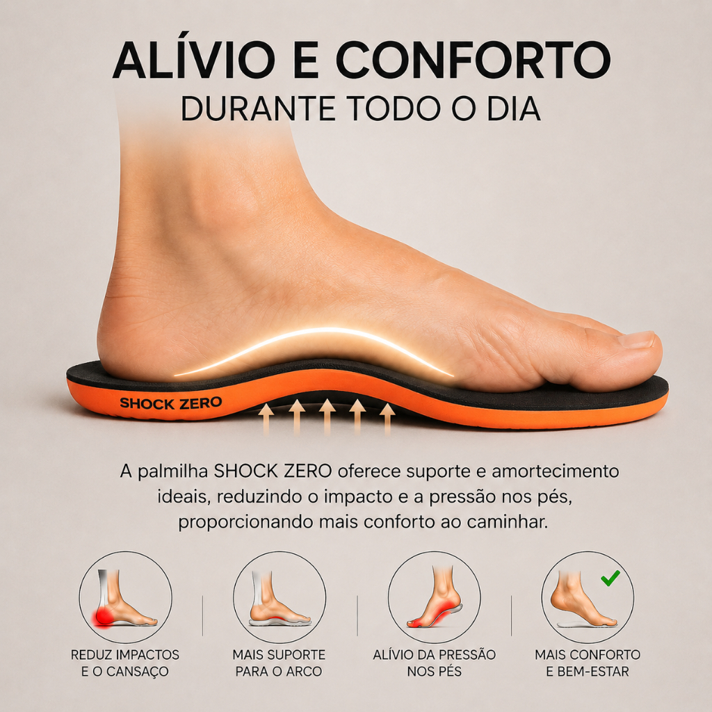 Palmilha Anti Impacto Ortopédica Gel P.u Macia Ideal Para Tênis Bota Sapato Uso Diário