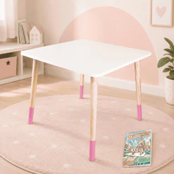 Mesa Infantil Madeira Pinos Pedagógico Criança Mobiliário Quarto Montessori Kit Livro Educativo