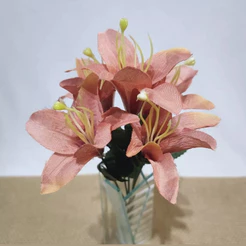 Buquê de Lírio artificial com 5 flores PARA/ Decoração Casamento, Arranjos